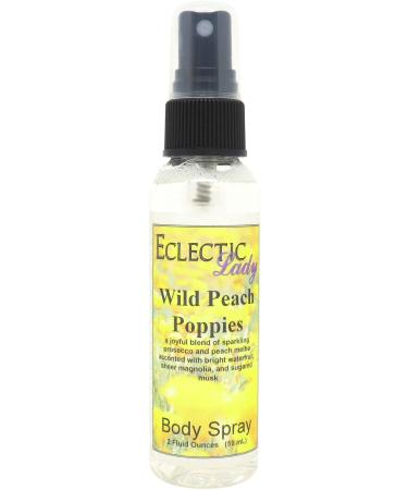 Eclectic Lady Wild Peach Poppies Body Spray (Regular Strength 2 oz)
