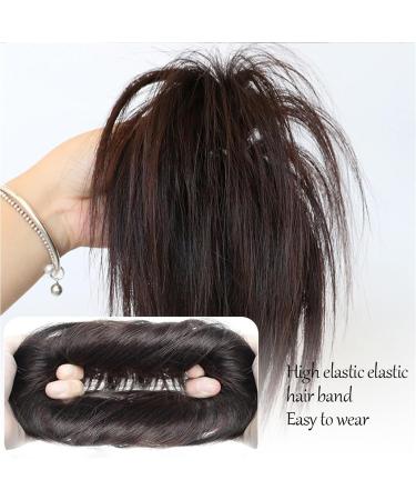 Messy Bun Hair Piece for Women Synthetic Hair Bun Extensions Messy Fluffy Straight Hair Elastic Band Chignon Scrunchy Wrap Updo False Hair Pieces for Women Fake Hair Accessories for Women Girls 18t10-2 - Buy Online on GoSupps.com