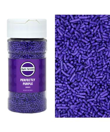 Mystic Sprinkles Solid Color Jimmy Sprinkles (Perfectly Purple Jimmies 3oz)