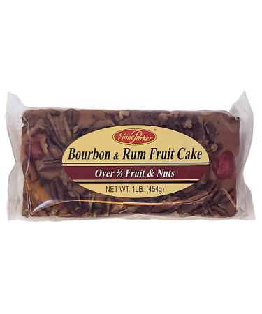 Jane Parker Fruitcake Bourbon & Rum Fruit Cake 1 Pound (16 Ounce) Loaf