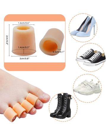 24 Gel Toe Caps - Silicone Toe Protectors for Pain Relief & Friction Protection - Ideal for Corns Blisters Calluses - Buy Online on GoSupps.com