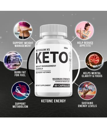 Ketosium XS 800mg Weight Management Formula - 60 Capsules - Buy Online on GoSupps.com