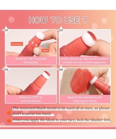 Liquid Blush Long Lasting Matte Silky Cream Blush Moisturizing Silky Blush Smooth Creamy Texture Face Makeup Wand (02) - Buy Online on GoSupps.com