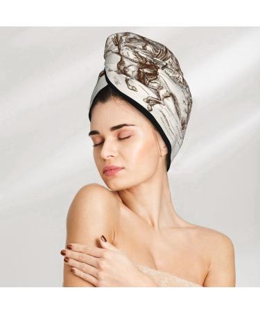 Hair Towel Wrap - Quick-Dry Hair Turban with Button | Ultimate Hair Drying Solution - Buy Online on GoSupps.com