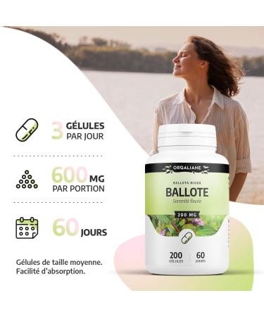  Orgaliane Ballote 200 mg - 200 capsules - Buy Online on GoSupps.com