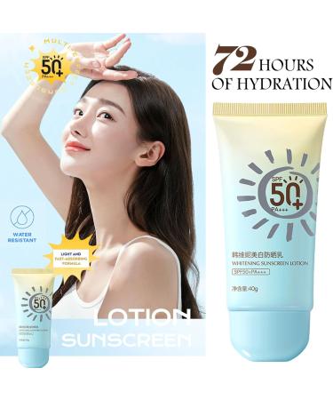 Face Sunscreen Lotion SPF 50+ | PA+++ Gentle Formula Moisturises + Provides Broad-Spectrum Protection Suncream with Vitamin E Provides 48H Moisture & Immediate UVA & UVB Protection Cruelty Free - Buy Online on GoSupps.com
