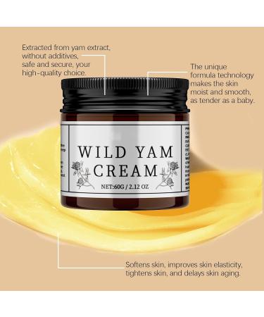 Cr me bio la Racine d'igname Sauvage Wild Yam Cream Lotion Hydratante Naturally Wild Yam pour Am liorer la Barri re Cutan e Cr me d'igname Sauvage pour quilibre Hormonal - Buy Online on GoSupps.com