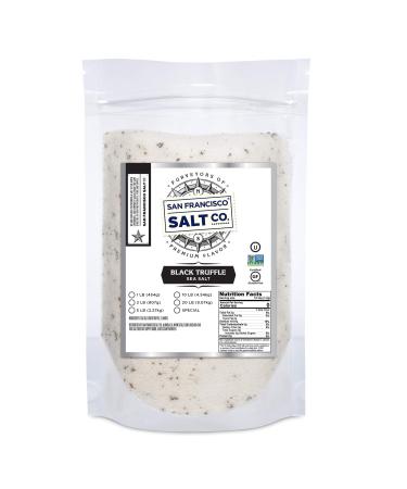 Italian Black Truffle Salt 1lb. Bulk Bag by San Francisco Salt Company 1 Pound (Pack of 1)