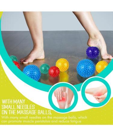 15-Piece Hedgehog Massage Ball Set for Self-Massage & Acupressure - Multi-Color Stress Relief Balls for Body & Feet Reflex Zones - Buy Online on GoSupps.com