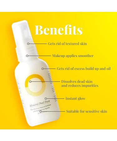 ORG Peel Off Face Cleanser - Gentle Exfoliation for Glowing Skin - Korean Sensitive Skincare - Pore Minimizer & Brightening Agent - Cruelty Free Natural Formula - 2oz - Buy Online on GoSupps.com