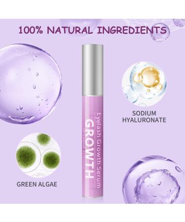 Advanced Eyelash Growth Serum - Natural Formula Lash Booster for Longer Fuller Thicker Lashes - 5ml Pink - Buy Online on GoSupps.com