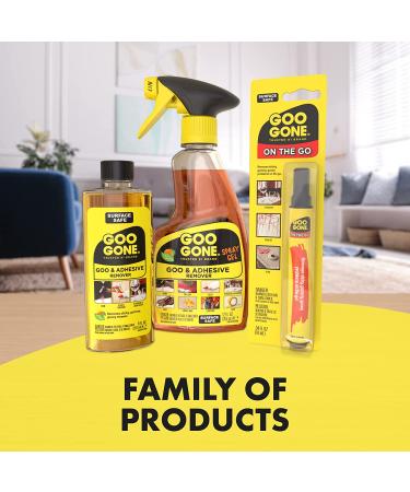 Goo Gone Adhesive Remover Spray Gel 2 Pack & Sticker Lifter Set - Removes Gum, Grease, Tar, Stickers, Labels, Residue - Ideal for Oil, Blood, Lipstick, Mascara - 3 Piece Kit - Buy Online on GoSupps.com
