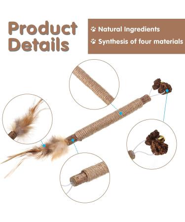 Fanshiontide 6 Packs Silvervine Chew Sticks Cat Chew Sticks Cat Teeth Nip Cat Sticks Cleaning Teeth Chew Catnip Toys Kitten Teething Toys for Cat Teething Cat Teeth Cleaning and Stress Release - Buy Online on GoSupps.com