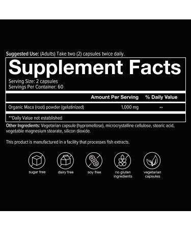 Youtheory Men's Maca Advanced - 120 Count with Peruvian Ginseng | Boost Energy & Vitality - Buy Online on GoSupps.com