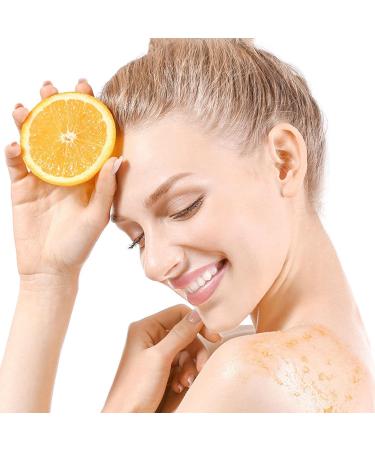Brightening Body Scrub - Ultra Moisturizing Brightening Body Scrub with Vitamin C | Natural Salt Scrub 14.11oz for Body Care Deep Cleansing & Pw tools - Buy Online on GoSupps.com