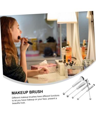 MUSISALY 5pcs Eyeshadow Brush Eye for Eyeshadow Blush Brush Eye Makeup Eye Shadow Makeup Brow Brush Metal - Buy Online on GoSupps.com