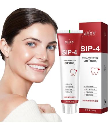 SIP-4 Probiotic Toothpaste for Stain Removal | Freshen Breath & Whiten Teeth - Raxove - Buy Online on GoSupps.com