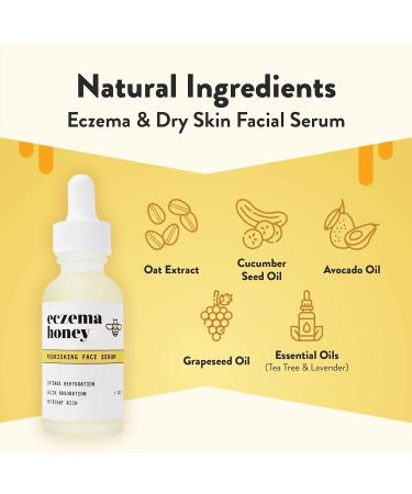 ECZEMA HONEY Multi Peptide Eye Cream & Nourishing Face Serum - Bundle for Sensitive & Dry Skin - Cruelty Free - Buy Online on GoSupps.com