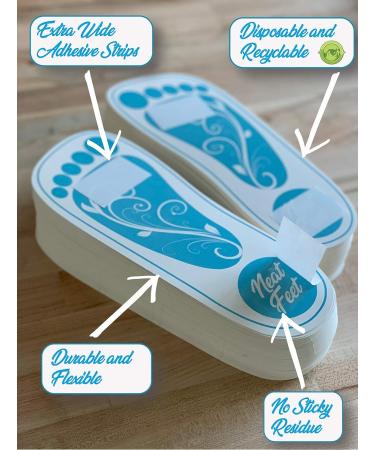 50 ft Premium Disposable Spray Tanning Feet Pads - Pack of 25 Pairs - Buy Online on GoSupps.com