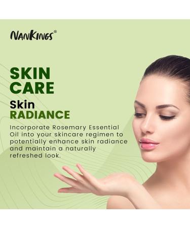 Nankings 100% Pure Rosemary Essential Oil 1.02 Fl Oz - Undiluted & Therapeutic Grade for Hair Skin Scalp & Aromatherapy with Glass Dropper - Natural Essential Oil 30ml - Buy Online on GoSupps.com