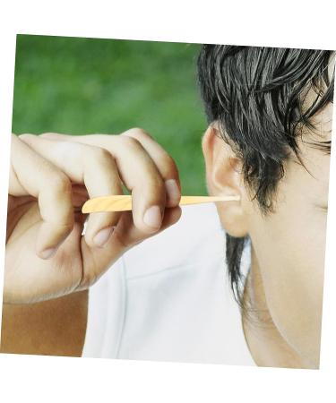 Lurrose 2 Pcs Croissant Ear Cleaning Tools - Ear Wax Pick Set for Clean Ears - Travel-Friendly Earwax Curette Kit - Light Yellow - Buy Online on GoSupps.com