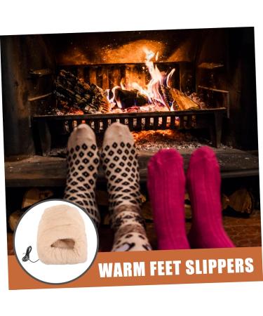 Solustre Electric Footrest Pillow - Winter Heating Shoes & Plush Foot Warmers for Home & Office - Buy Online on GoSupps.com
