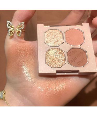 XGZ Eyeshadow Makeup Shimmer Glitter Eye Shadow Long Lasting Self-Adhesive Eye Shadow Neutral Cosmetic Eye Shadow 4 Colors - Buy Online on GoSupps.com