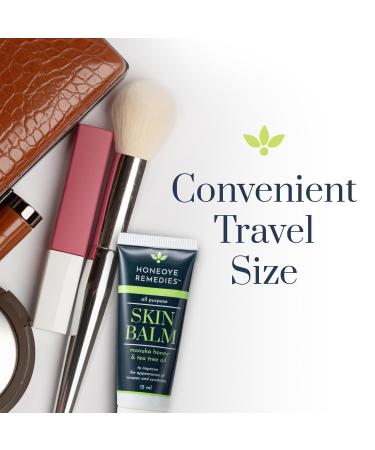 Skin Balm Travel Size - Manuka Honey & Tea Tree Oil Moisturizing Cream | 100% Natural for Intensive Dry Skin Repair | 0.5 oz (15 ml - Buy Online on GoSupps.com