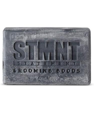 STMNT Grooming Goods Hair & Body Cleansing Bar 125g | SLS/SLES Sulfates Free | Moisturizing Formula w/Activated Charcoal | Travel Friendly - Buy Online on GoSupps.com