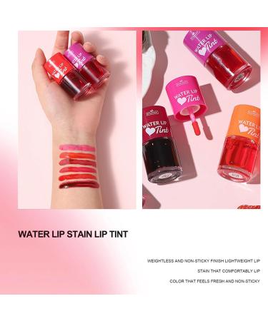 6Pcs Mini Fruit Juice Lip Stain Set - Korean Lip Gloss & Multi-Use Liquid Lipstick | Long Lasting Waterproof High Pigment Colors for Lips & Cheeks - Buy Online on GoSupps.com