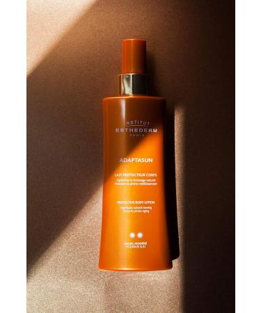 Institute Esthederm Paris Adaptasun Sun Milk Body Protection - Optimize Natural Tanning - Moderate Sun - 200ml - International Shipping Available - Buy Online on GoSupps.com