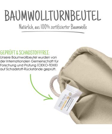 Buy 10-Pack Cotton Sports Bags 38x42cm - Eco-Friendly Gym Backpacks Ico-Tex Certified Fabric Perfect for Painting & Shopping - Buy Online on GoSupps.com