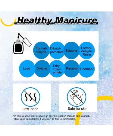 Skexiod Glitter Gel Nail Polish 15ml Holographic Soak Off UV LED Nail Polish - B105 - Buy Online on GoSupps.com