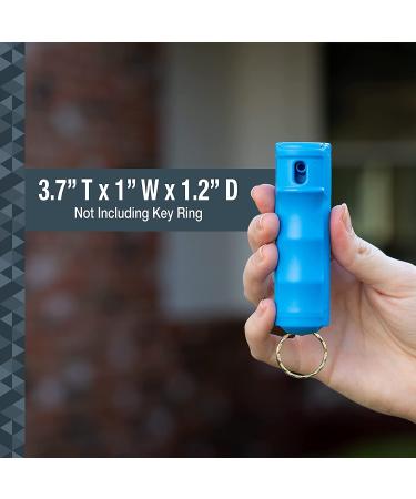 SABRE Practice Spray: Inert Water-Based Formula | 10ft Range | Build Confidence & Muscle Memory | Ergonomic Finger Grip | Key Ring (Blue) - Buy Online on GoSupps.com