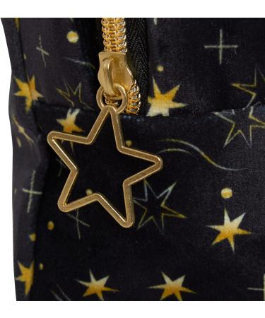 Harry Potter Makeup Bag | Black Velvet Cosmetic Toiletries Case for Women & Girls | Deathly Hallows Travel Accessory Gift - Buy Online on GoSupps.com