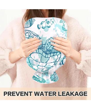 Sea Turtle Fish Hot Water Bottle 1L - BPA Free Pain Relief & Cramps | Small Hot Water Bag - Buy Online on GoSupps.com