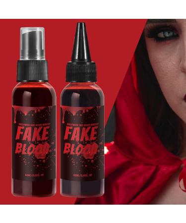  G n rique Washable Artificial Blood 60ml Halloween Makeup Kit Safe Multipurpose Liquid for Cosplay Outdoor Films Horror Parties Photography Stage Performances - Buy Online on GoSupps.com