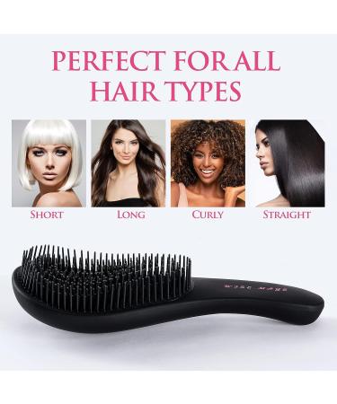 Wise Mage Detangling Hair Brush - Black | For Women and Men - Buy Online on GoSupps.com