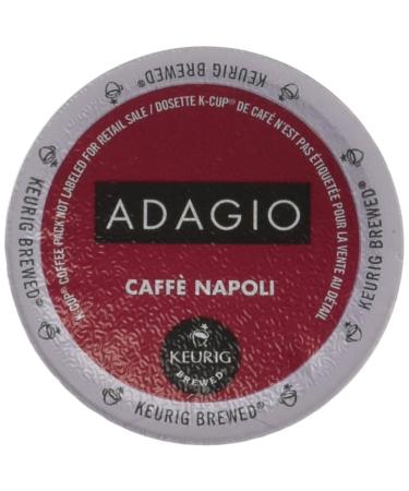 Adagio Caffe Napoli - Dark Roast Coffee K-Cup Portion for Keurig Brewers 24 Count