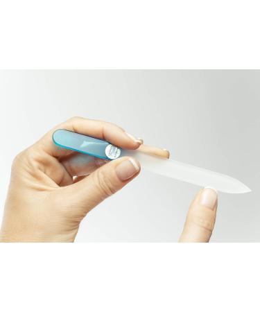 REMOS Tempered Glass Nail File - Double-Sided Turquoise | Professional Quality - Buy Online on GoSupps.com