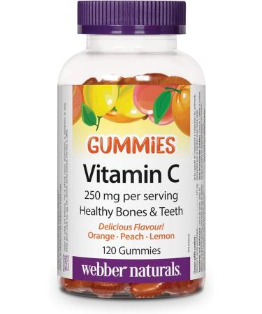 Webber Naturals Ashwagandha Gummy 45 Berry Flavoured Gummies & Vitamin C Gummy 125 mg 120 Gummies For Bones Teeth Immune and Antioxidant Health Vegan - Buy Online on GoSupps.com