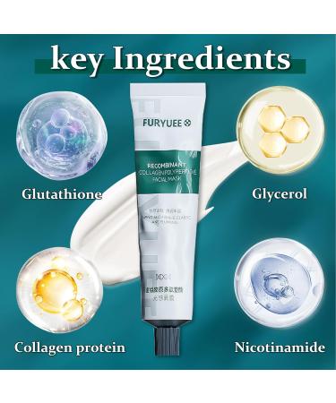 Collagen Reverse Volume Peel off Face Masks Collagen Face Mask - Deep Collagen Anti Wrinkle Lifting Mask - Collagen for Skin Tightening Korean Skin Care Facial Mask Beauty Skincare - Buy Online on GoSupps.com