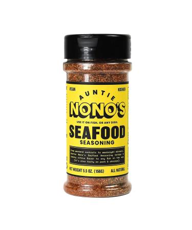 Auntie Nono's Savory Citrus Fish Rub - All-Natural Seafood Seasoning with Lemon, Paprika, Celery, and Mustard 5.5 oz - Buy Online on GoSupps.com