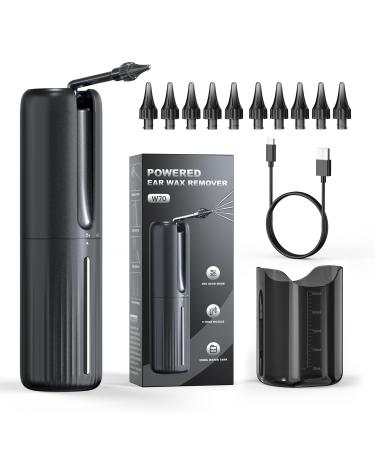 Ear Wax Removal Kit Ear Cleaner Electric Ear Wax Remover with Soft Quad-Stream Tips Ear Cleaning Irrigation Ear Syringe Tools with 4 Pressure Settings 4 Modes 10 Tips & Basin for Home Use