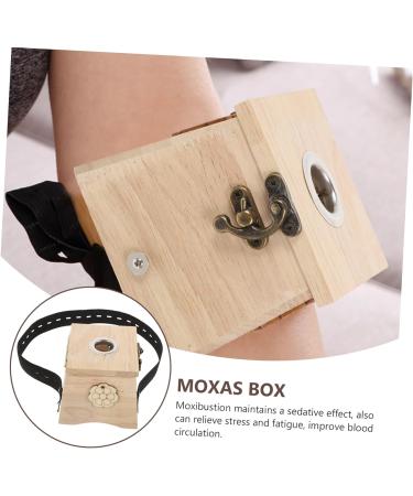 OHPHCALL Box solid wood moxibustion box chinese moxibustion heat handheld massagers vessel tools moxa stick wood tools Moxas Stick Burner Stainless steel household moxibustion instrument - Buy Online on GoSupps.com