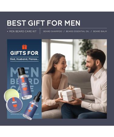 Premium BartwachstumSet f r M nner - Beard Care Set mit Balm Oil & Detergent | Perfekte Geschenke f r Bartliebhaber - Buy Online on GoSupps.com