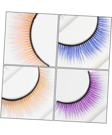 minkissy 3 Pairs 3d False Eyelashes Halloween Eyelash Faux Lashes Reusable Makeup Lashes Color Lashes Halloween Eye Lashes False Lashes Eyelashes Cross Accessories Synthetic Silk Fiber - Buy Online on GoSupps.com