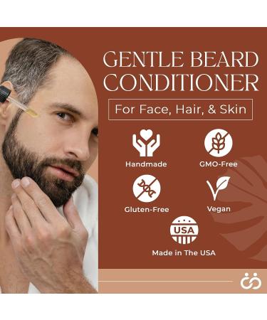 Happy Wife Minty Tingle Beard Oil for Men - 1 oz - Beard Softener with Sandalwood, Argan, Jojoba, Mint, Tea Tree, Cucumber & Clary Sage - Moisturizing Beard Care for Skin - Quality Seamoss - Buy Online on GoSupps.com
