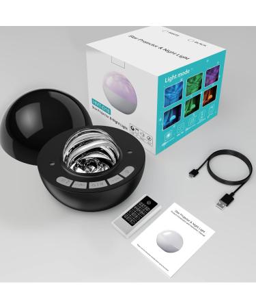 Galaxy Projector Night Light with White Noise, Colorful Lights, Bluetooth Music Speaker and Remote Control - Perfect for Bedroom, Party, Kids Gifts - Black - Buy Online on GoSupps.com