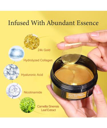 LIYALAN Gold Under Eye Patches - Dark Circle & Puffiness Treatment - Buy Online on GoSupps.com